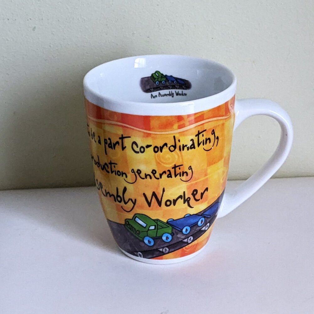 NWT History & Heraldry Ace Assembly Worker Occupation Job Coffee Tea Cup Mug